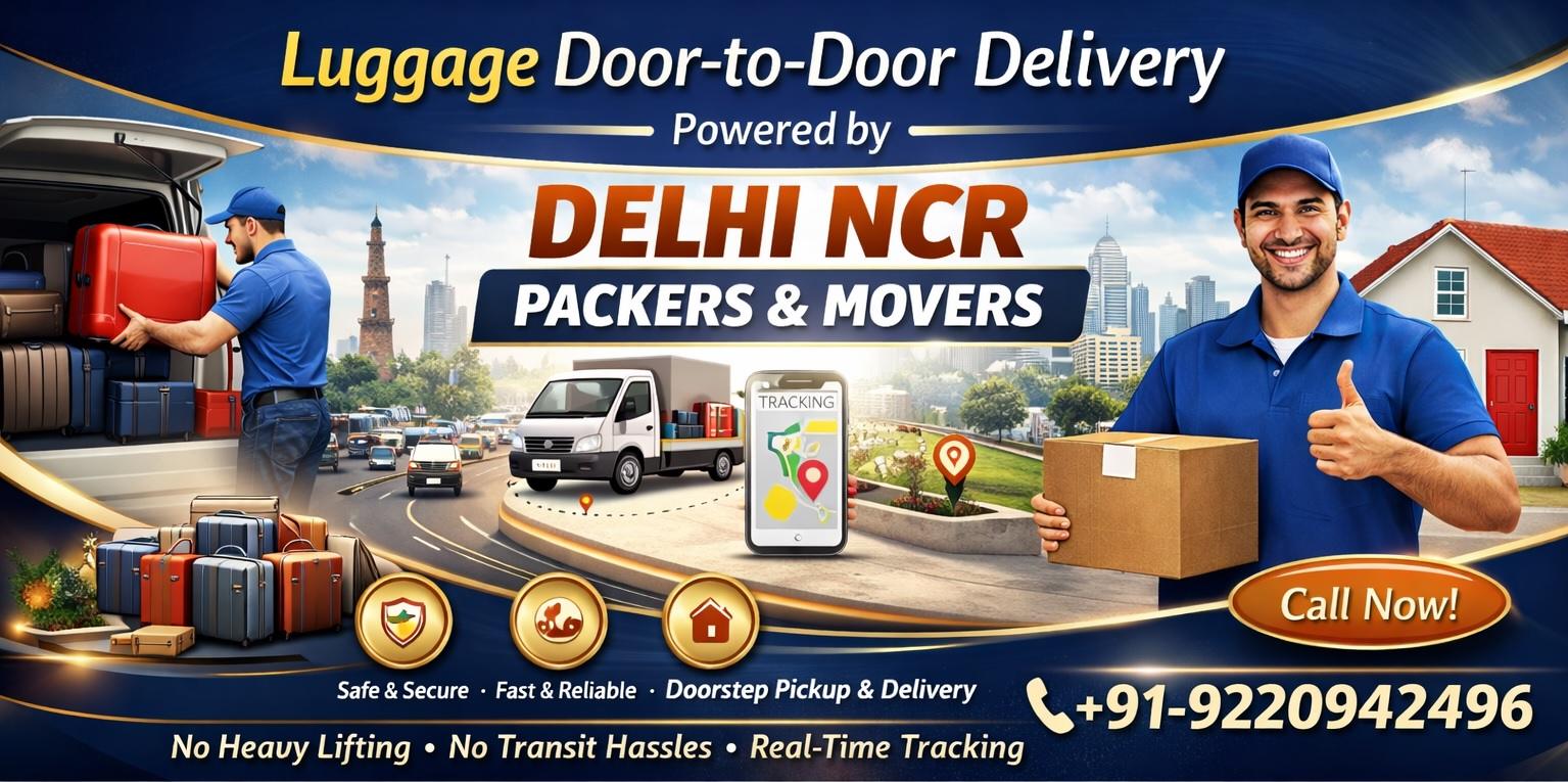 Luggage Door-to-Door Delivery by Delhi NCR Packers and Movers