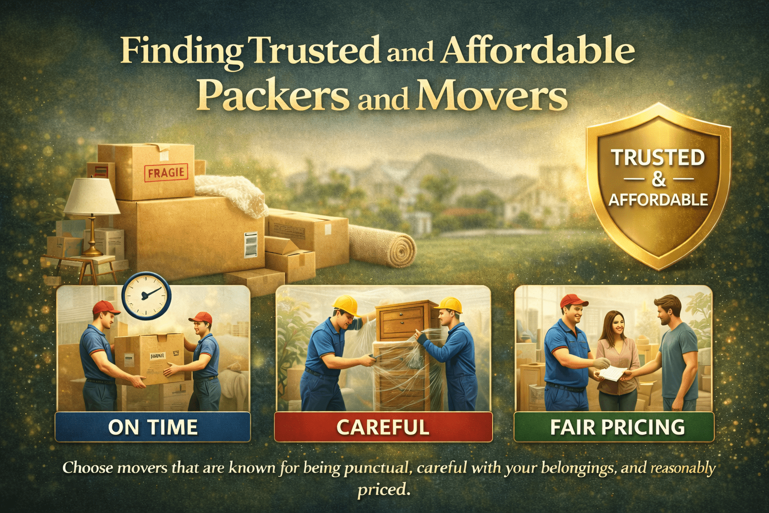 Trusted and Affordable Packers and Movers
